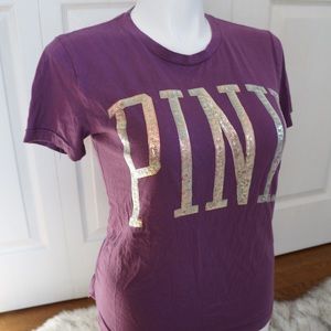 Victoria’s Secret pink sequins sparkle shirt top